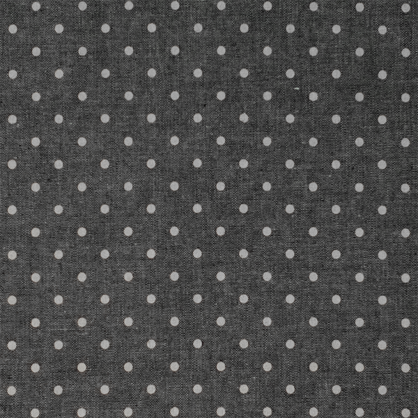 Chambray Polka Dot Pocket Square - Black