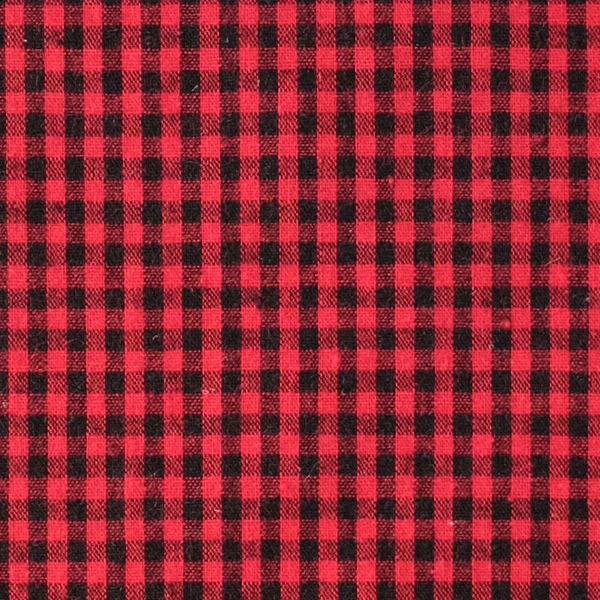 Gingham Flannel Pocket Square - Red
