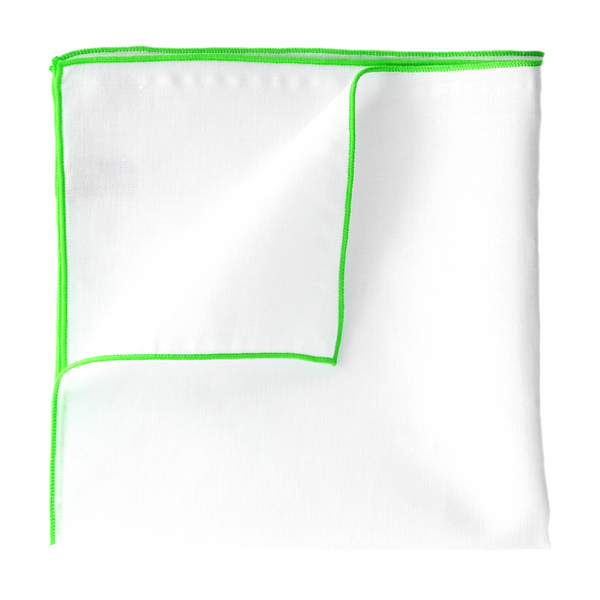 Pure Linen Pocket Square - Green