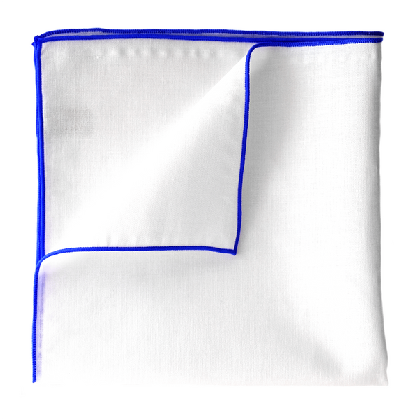 Pure Linen Pocket Square - Blue