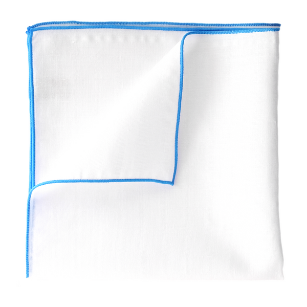 Pure Linen Pocket Square - Sky Blue