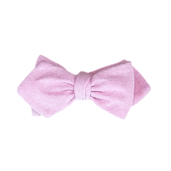 Diamond Tip Self Tie Bow Tie - Pink