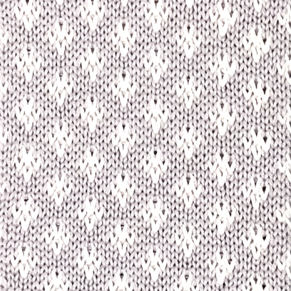 Patterned Knitted Necktie - Sky Grey