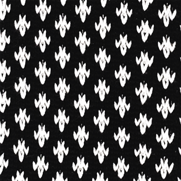 Patterned Knitted Necktie - Black
