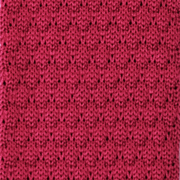 Chesterfield Knitted Necktie - Cranberry Red