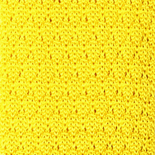 Chesterfield Knitted Necktie - Canary Yellow