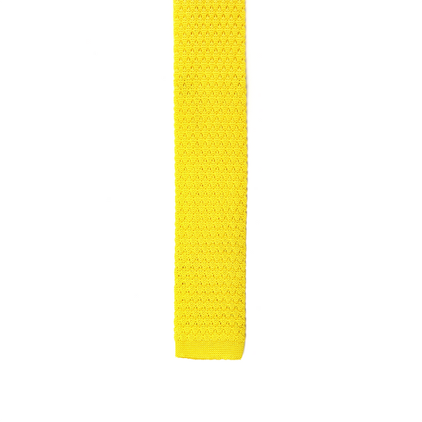 Chesterfield Knitted Necktie - Canary Yellow