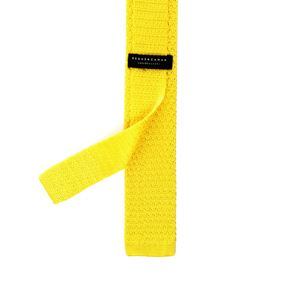 Chesterfield Knitted Necktie - Canary Yellow