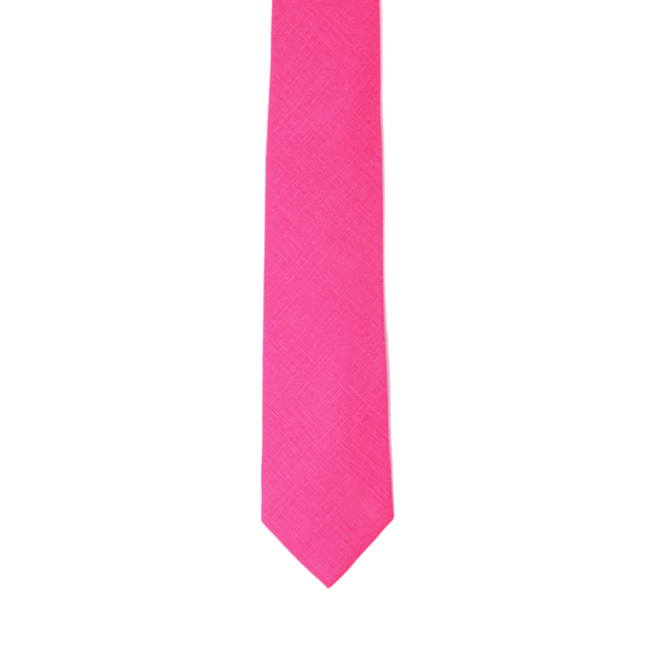 Linen Necktie - Orchid Pink