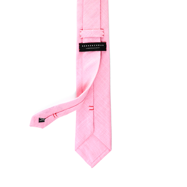 Linen Necktie - Hot Pink