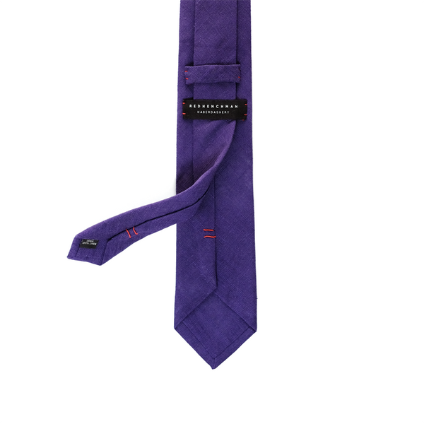 Linen Necktie - Indigo Purple