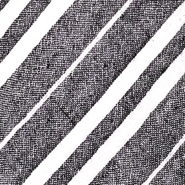 Seersucker Striped Necktie - Black