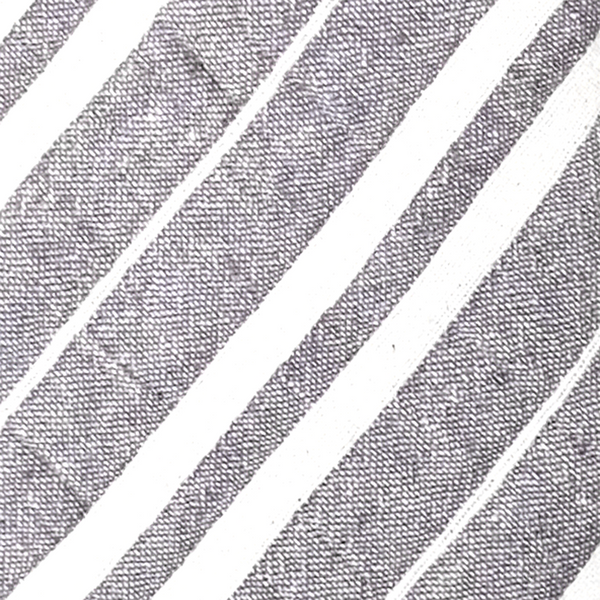 Seersucker Striped Necktie - Grey