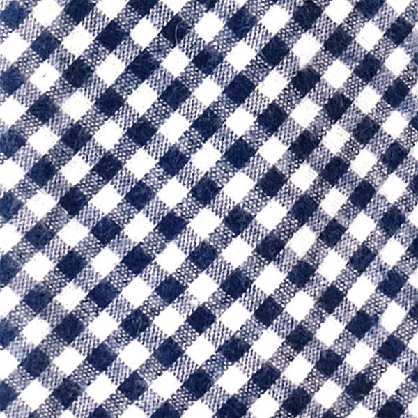 Gingham Flannel Necktie - Blue