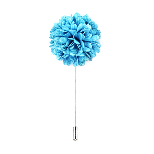 Lapel Pin Marigold Boutonniere - Sky Blue