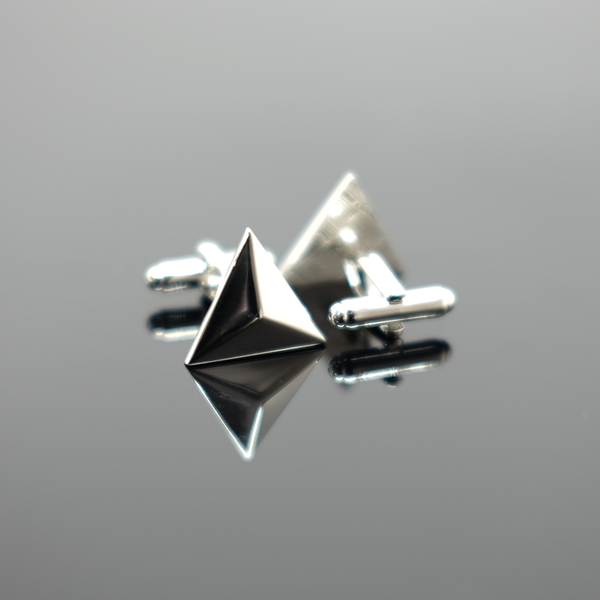 Triangulate Cufflink - Polished Silver