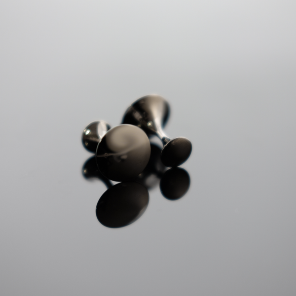 Spindle Cufflink - Polished Black