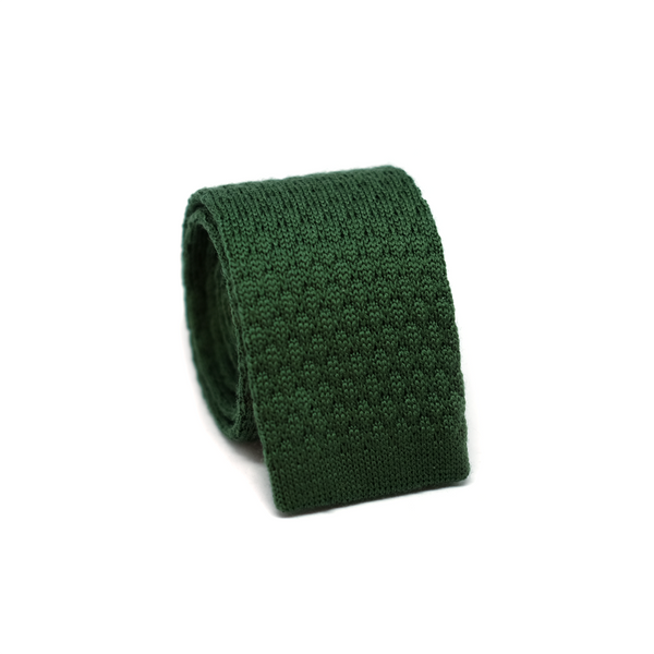 Chesterfield Knitted Necktie - Moss Green